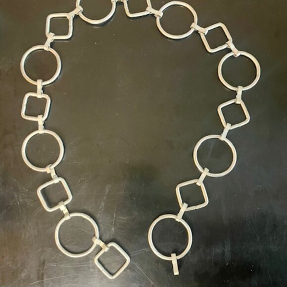 Vintage 1960s Geometric Chain Belt main image 3